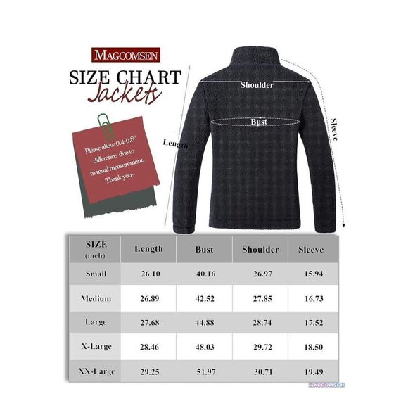 NEW Black Sherpa Jacket Zip Up Fleece Jacket Fuzzy M - Picture 7 of 8